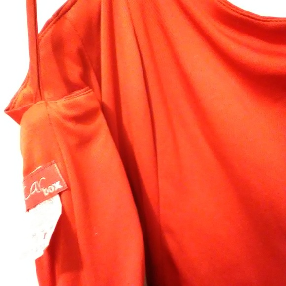 Star Box red STRAPLESS "bubble" DRESS size S; - Picture 7 of 8
